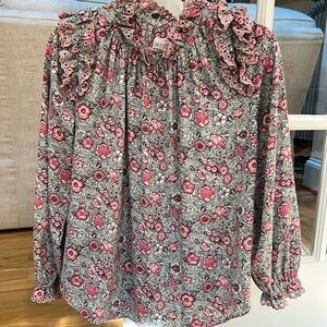 La Vie by Rebecca Taylor floral blouse EUC